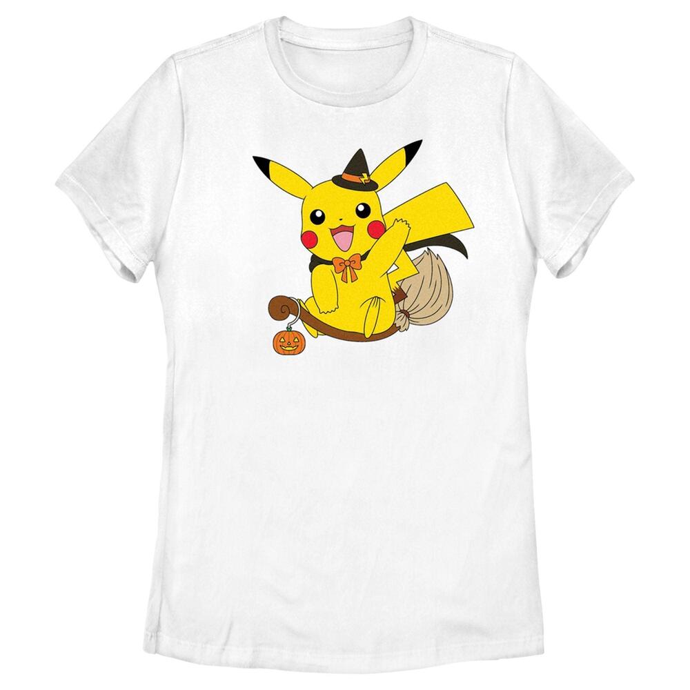 Womens Pokemon Halloween Pikachu Witch Costume Tshirt